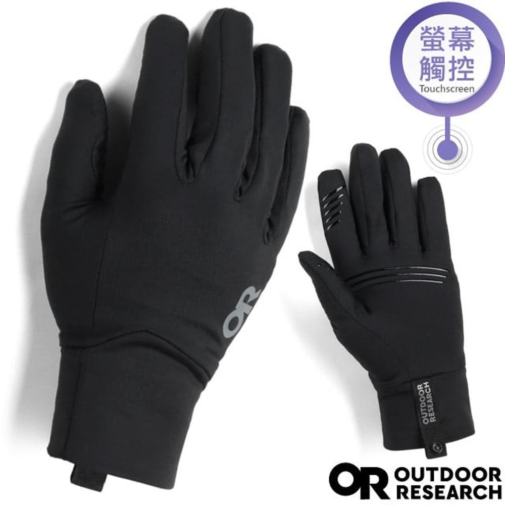 【Outdoor Research】男 Vigor Lightweight Sensor輕量級透氣保暖智慧抓絨手套/OR300560-0001 黑