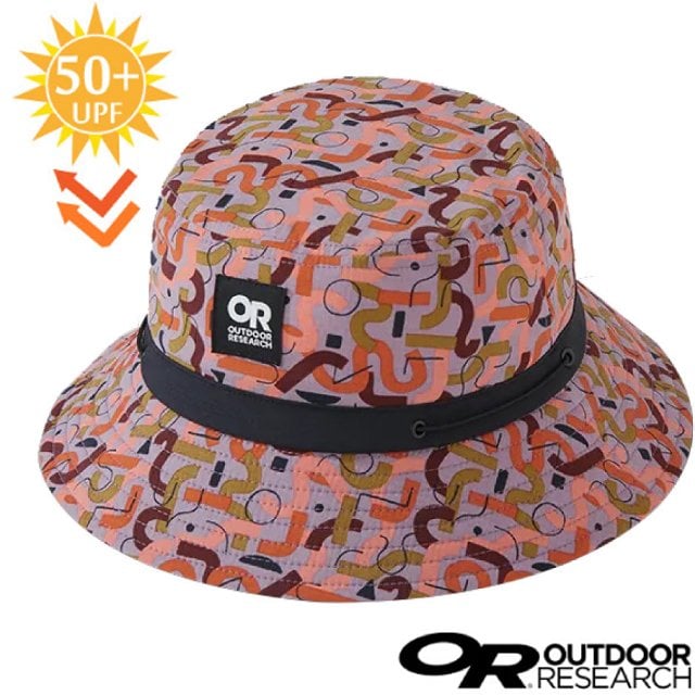 【Outdoor Research】Zendo Bucket Hat 超輕防曬抗UV防水透氣可調中盤帽子/287679-214 粉紫花色