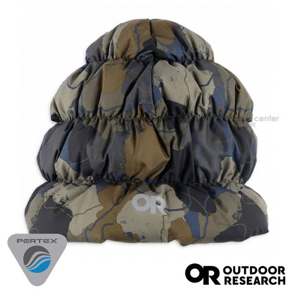 【Outdoor Research】Coldfront Down Beanie 輕量透氣防潑水保暖羽毛帽/300036-2211 迷彩