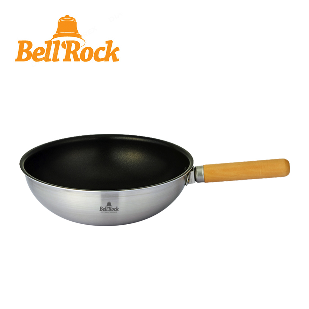 【韓國Bell’Rock】複合金不鏽鋼不沾炒鍋24cm(附收納袋)