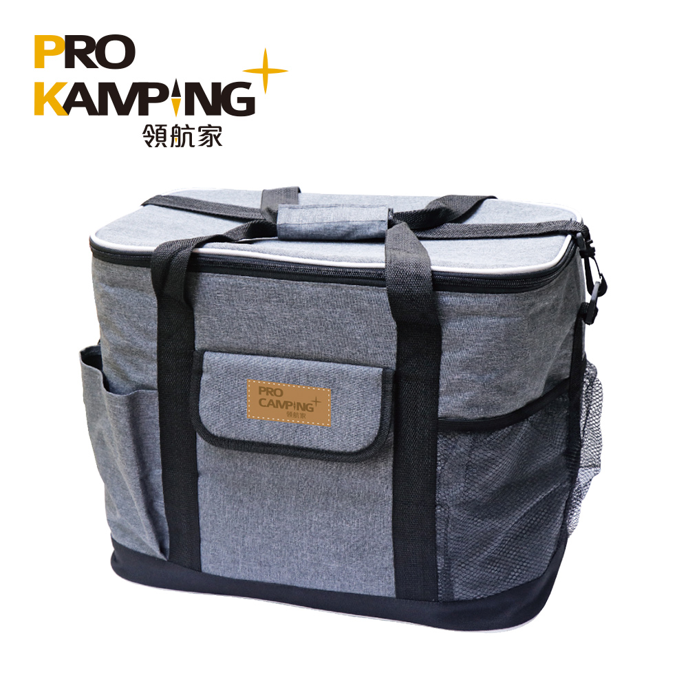Pro Kamping 領航家 肩背/手提兩用30L保冷袋PC-18092A (灰) 保溫袋 戶外 露營 釣魚 保冰袋