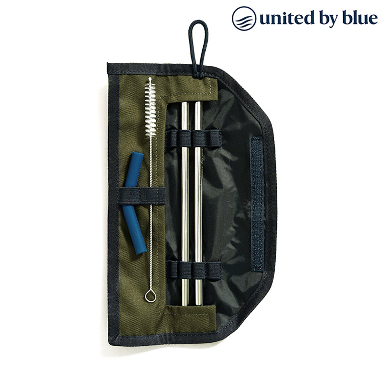 United by Blue 814-093 Straw Kit 防潑水吸管收納包組 / 063-橄欖綠