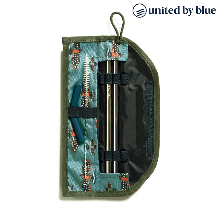 United by Blue 814-037 Straw Kit 防潑水吸管收納包組 / 211-印花淺藍