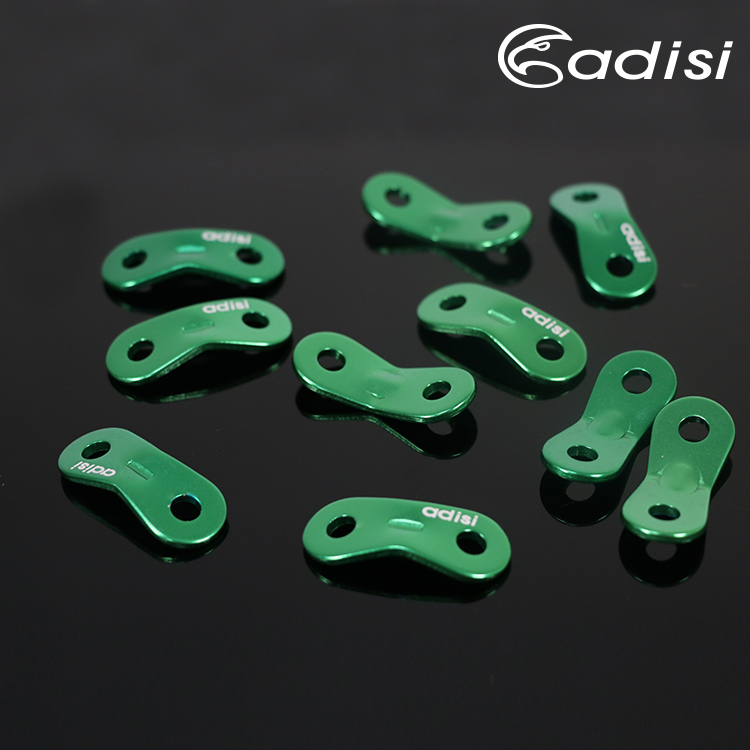 ADISI 鋁合金雙孔調節片AS15030 | 陽極綠 | 10入
