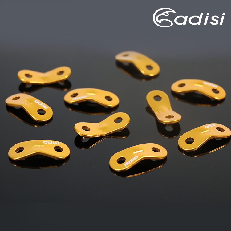 ADISI 鋁合金雙孔調節片AS15030 | 陽極金黃 | 10入