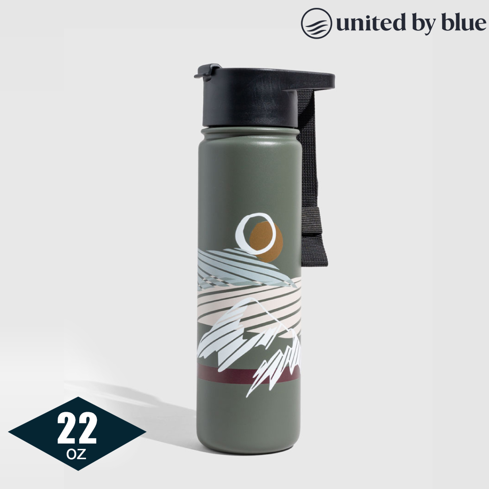 United by Blue 707-279 22oz 不鏽鋼保溫瓶 / 022-山岳-深灰綠