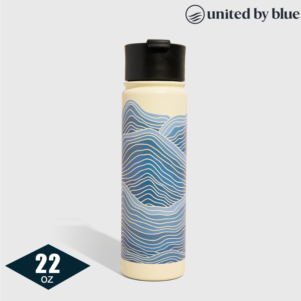 United by Blue 707-279 22oz 不鏽鋼保溫瓶 / 609-海浪-米