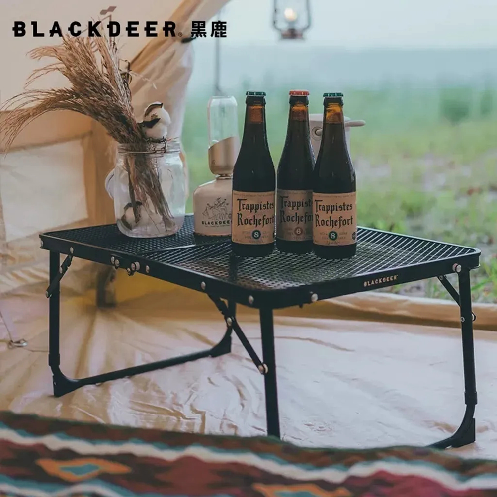 【黑鹿 BLACKDEER】天牛鐵網摺疊桌