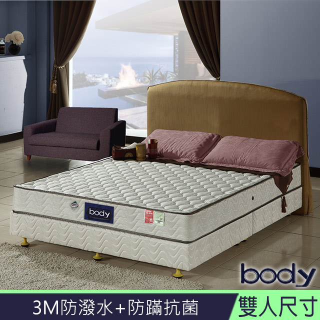 3M系列-Body防蹣抗菌+防潑水+蜂巢獨立筒床墊-雙人5尺