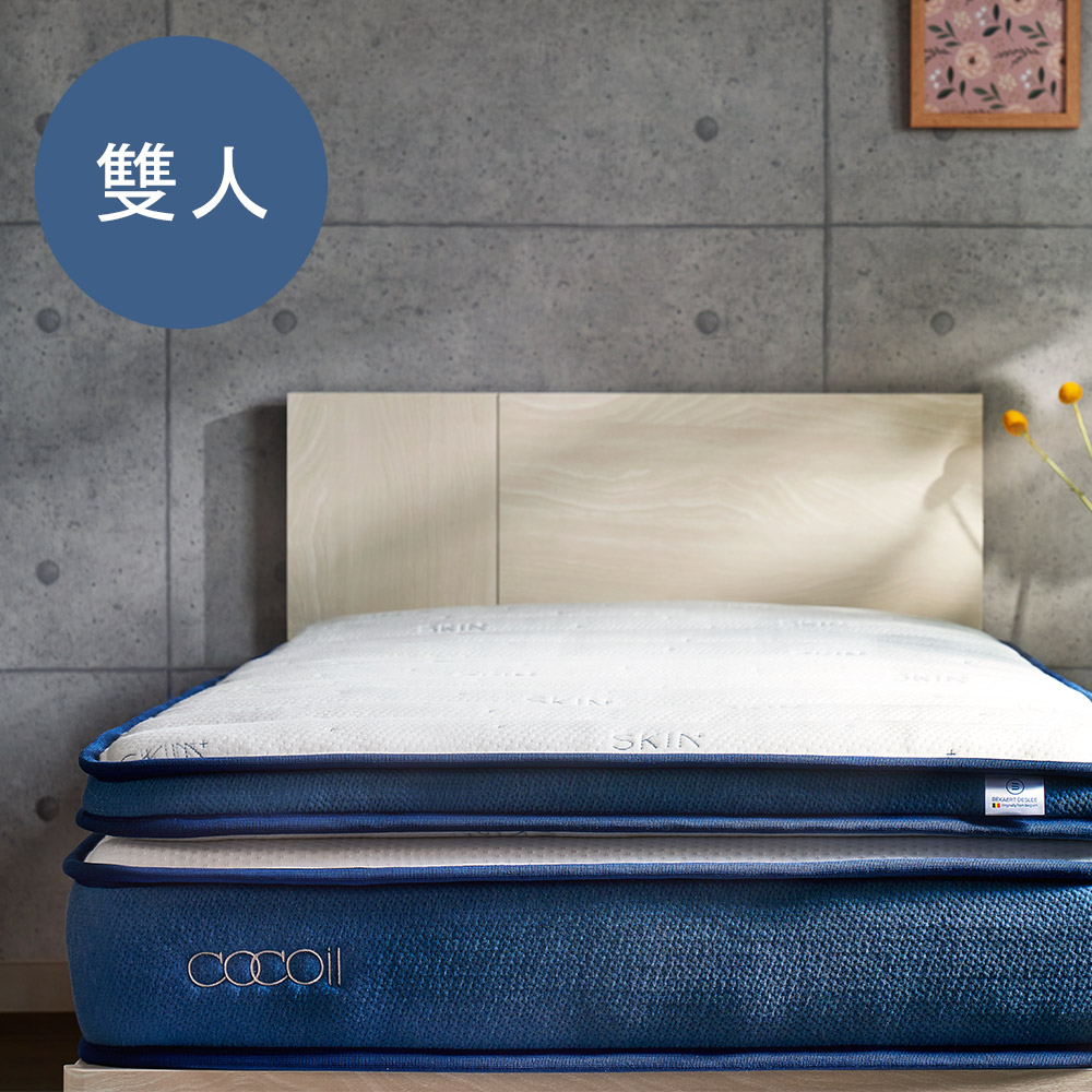 【WUZ屋子】日本COCOil 專業工藝獨立筒雙層美容床墊(2層分離式)-雙人