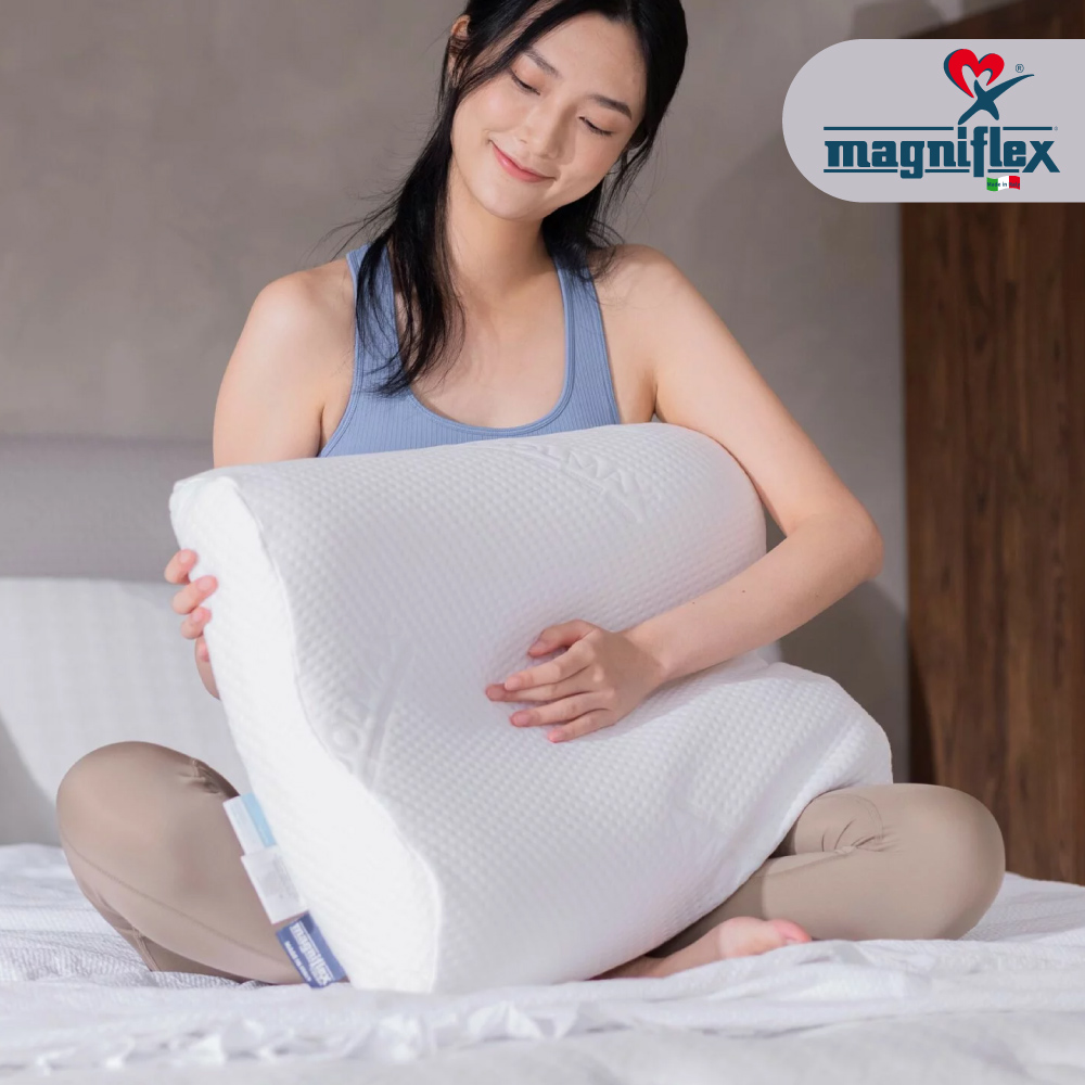 義大利曼麗菲斯枕頭 Pillow MagniProtect Wave MX EU 43x60 醫療級抗菌護頸枕(波浪形)