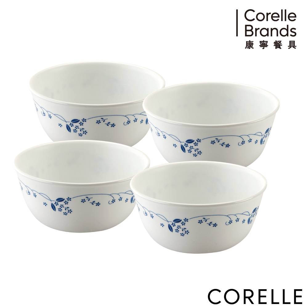 【CORELLE 康寧】古典藍拉麵碗900ML-四入組