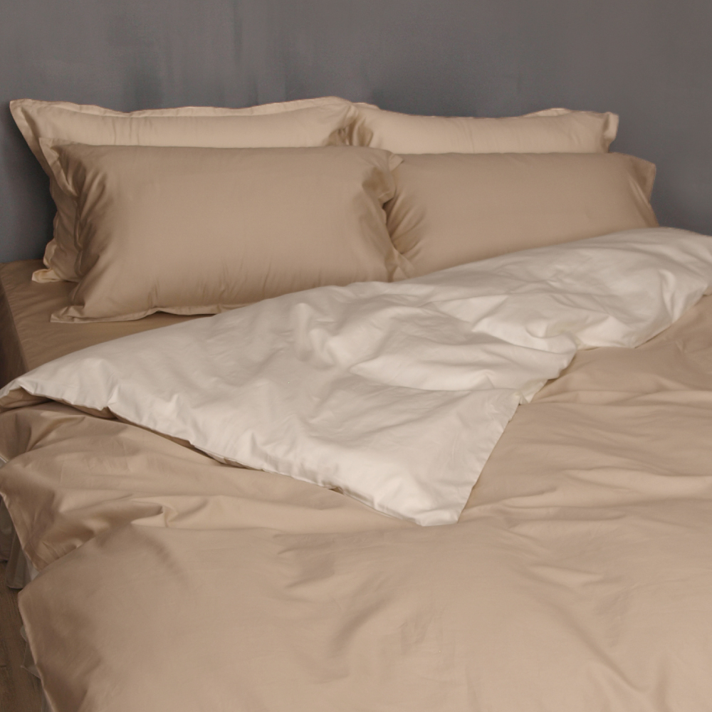 【LITA麗塔寢飾】60支紗100%精梳棉 雙人床包薄被套四件式 特調系列-共2色