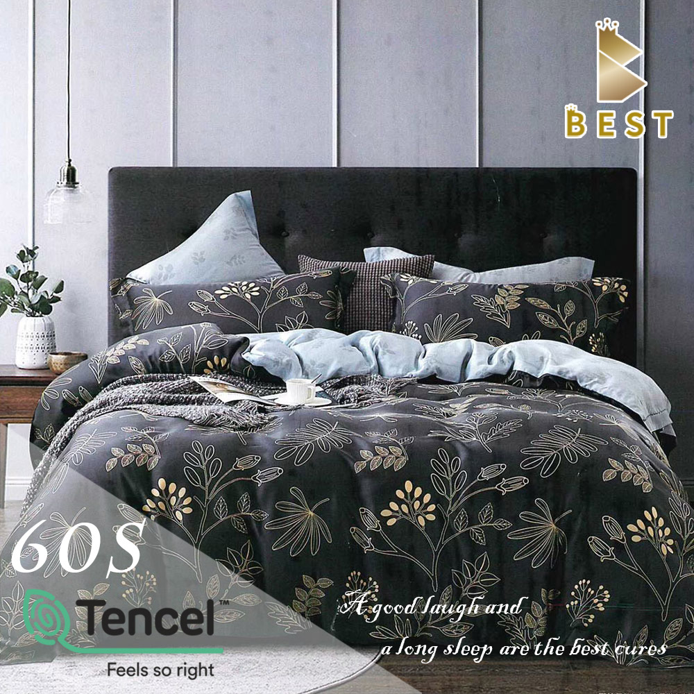【BEST貝思特】雙人_60支頂級天絲八件式床罩組 100%TENCEL-雅拉