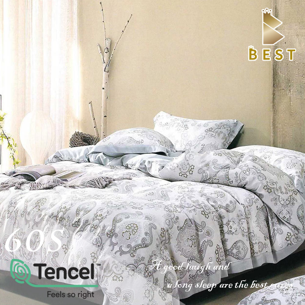 【BEST貝思特】雙人60支頂級天絲八件式床罩組 100%TENCEL 遠歌