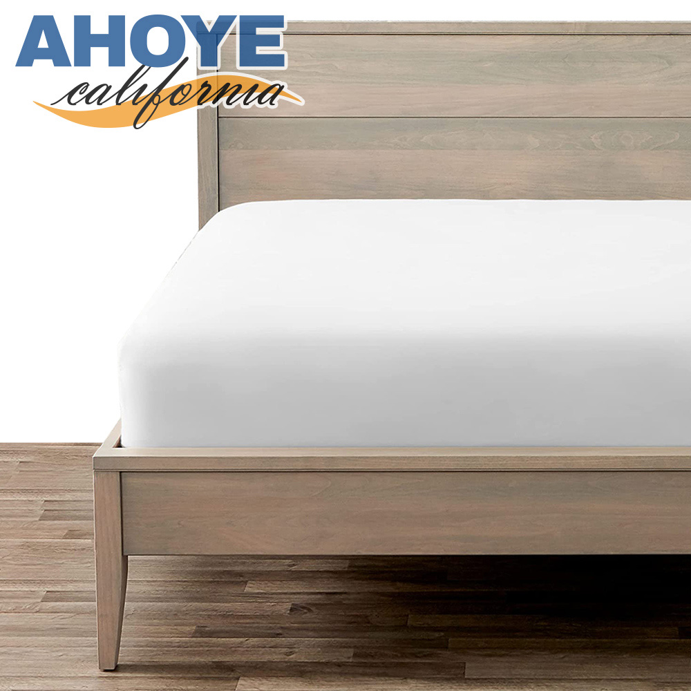 【Ahoye】五星飯店標準雙人床包(白色) 150*200cm 床笠 床套