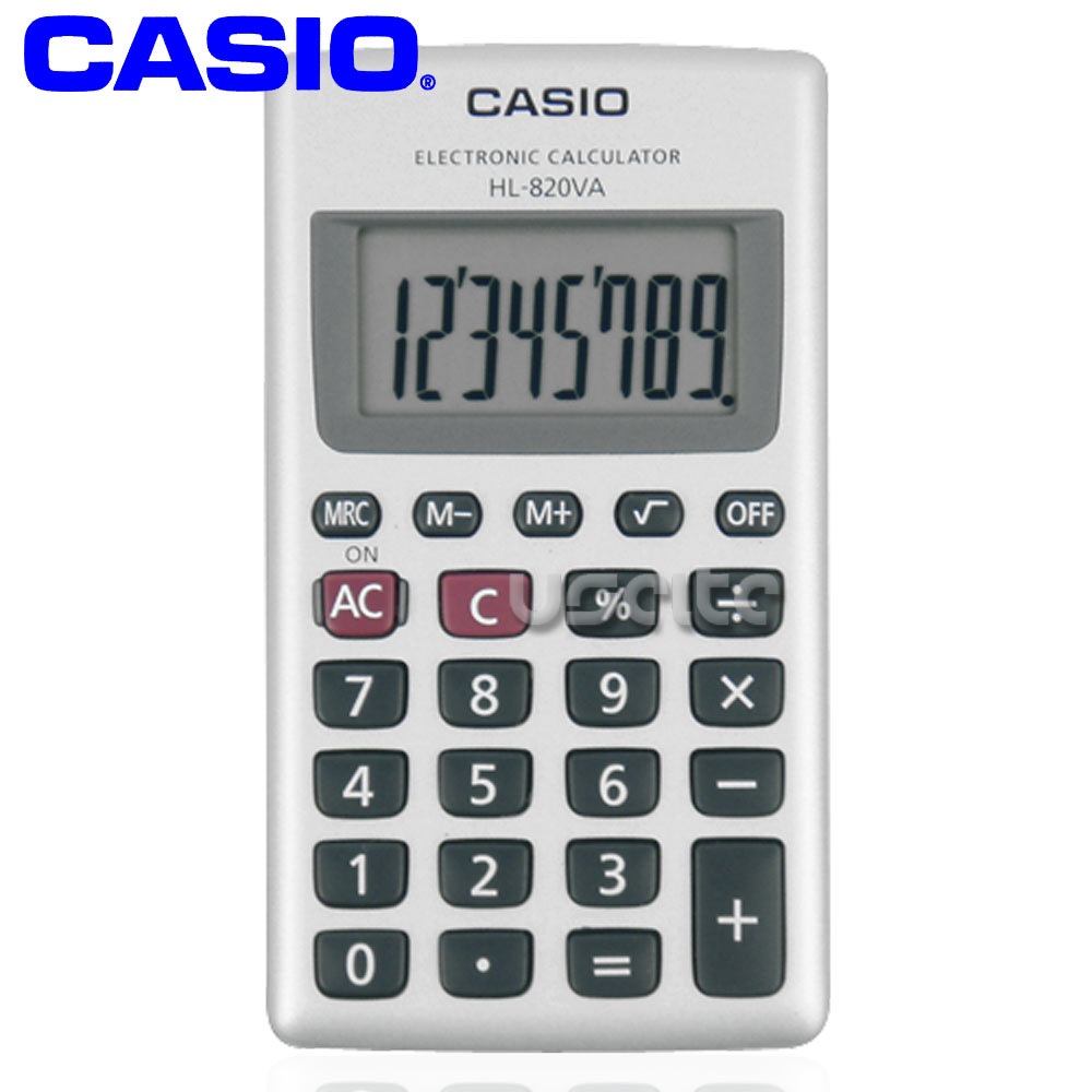 【CASIO】攜帶式8位計算機HL-820VA