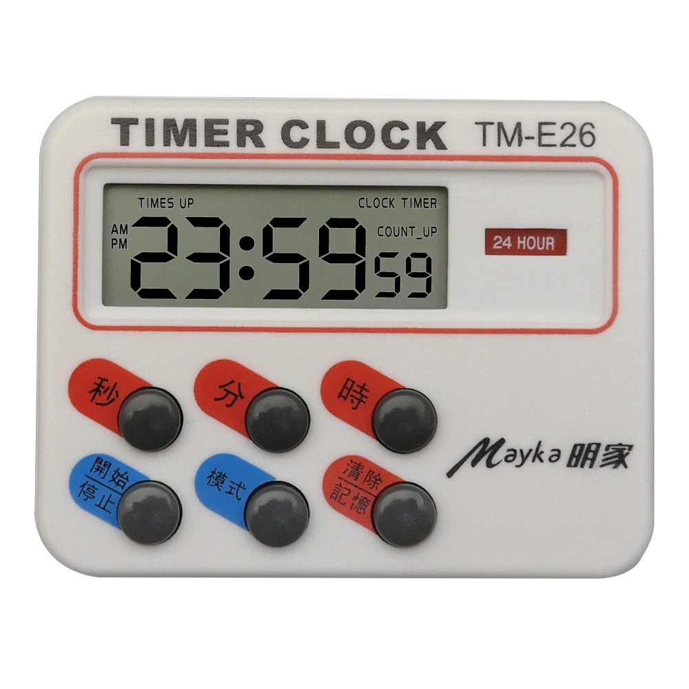 【明家Mayka】TM-E26 24小時 電子計時器