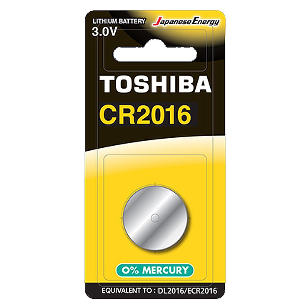 【東芝Toshiba】CR2016鈕扣型 鋰電池10粒盒裝