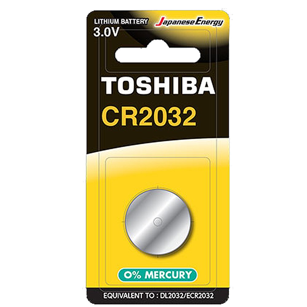 【東芝Toshiba】CR2032鈕扣型 鋰電池1粒裝 4入