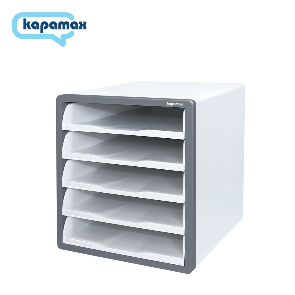 【KAPAMAX】17500-DG 開放式文件櫃5層 深灰色