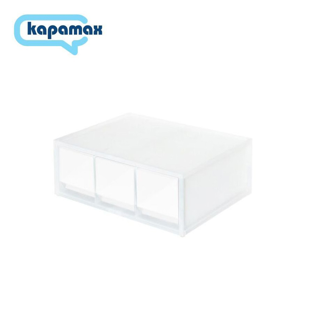 【KAPAMAX】51600-SM 2-way多功能三層收納盒 霧白色
