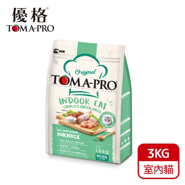 TOMA-PRO 優格-室內貓 雞肉+米 方 3kg