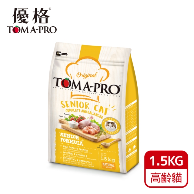 TOMA-PRO 優格-高齡貓 雞肉+米 1.5kg