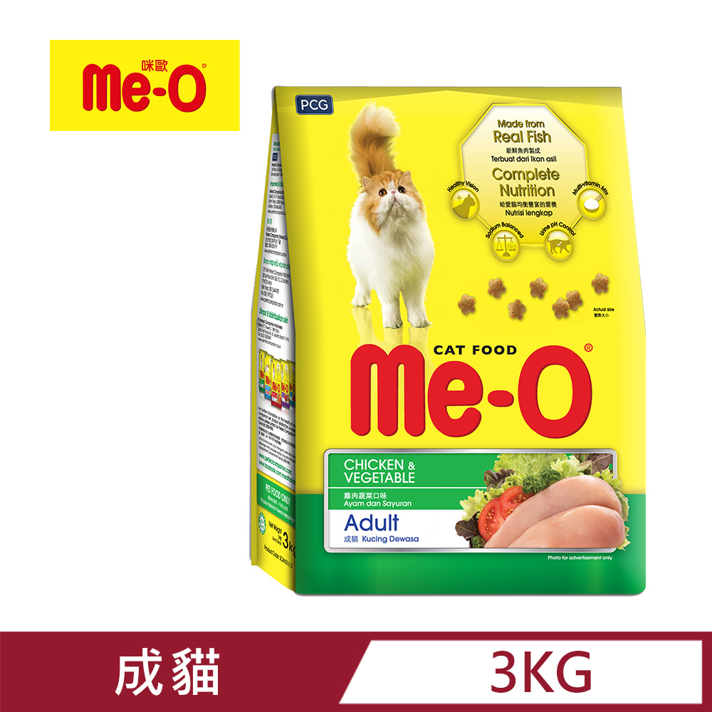 【Me-O】咪歐乾貓糧 - 雞肉蔬菜口味 3kg