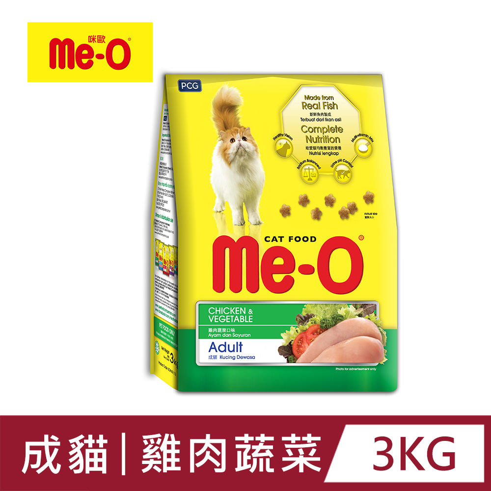 【Me-O】咪歐乾貓糧 - 雞肉蔬菜口味 3kg