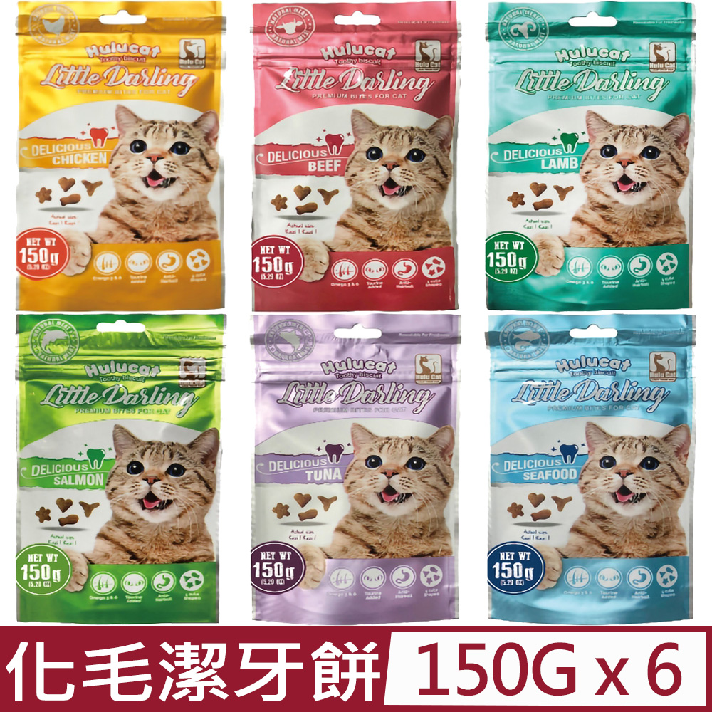 【6入組】Hulu Cat卡滋化毛潔牙餅- 150g