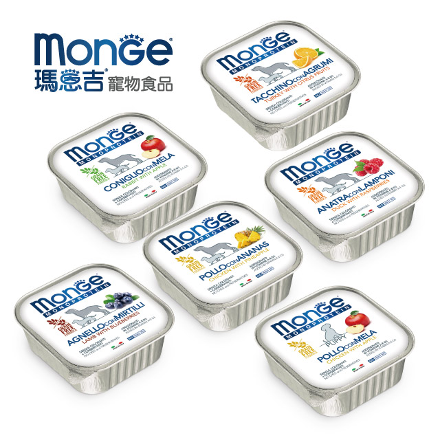 Monge瑪恩吉 MONO蔬果 無穀主食犬餐盒 150g x 24入