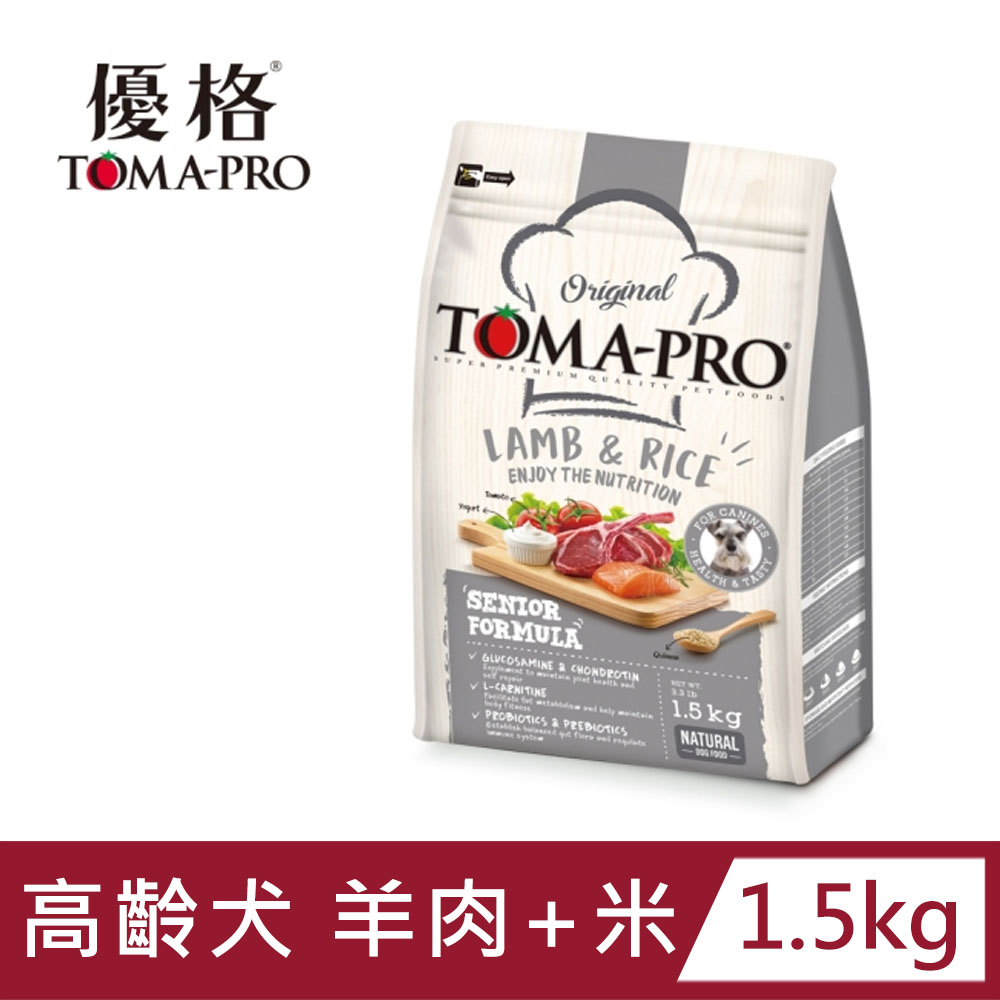 TOMA-PRO 優格-高齡犬 羊肉+米 1.5kg