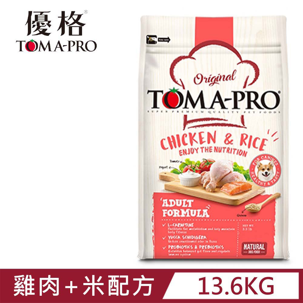 TOMA-PRO優格成犬-雞肉+米高適口性配方 30lb/13.6kg