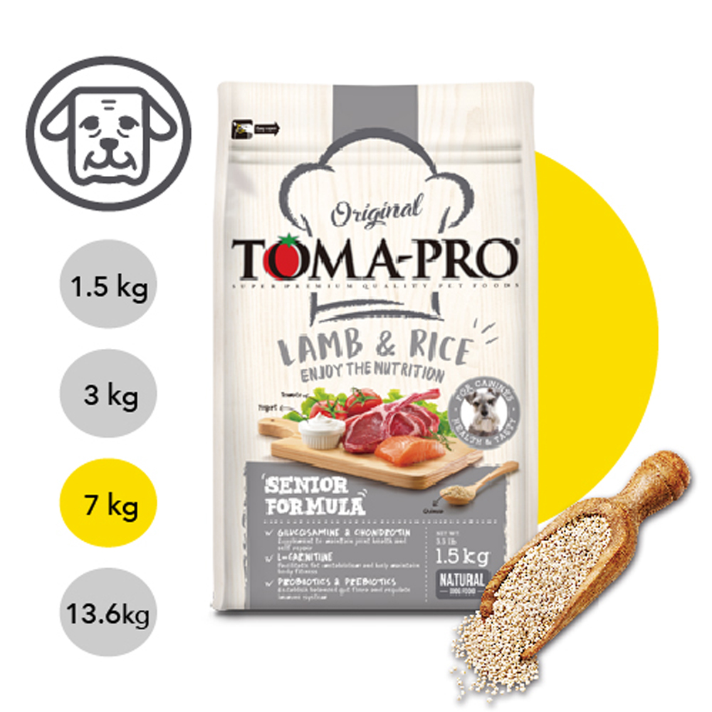 【TOMA-PRO優格】高齡犬 羊肉高 纖低脂配方 7kg