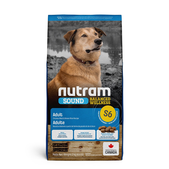 NUTRAM 紐頓 均衡健康系列S6 雞肉+南瓜成犬-2kg X 1包
