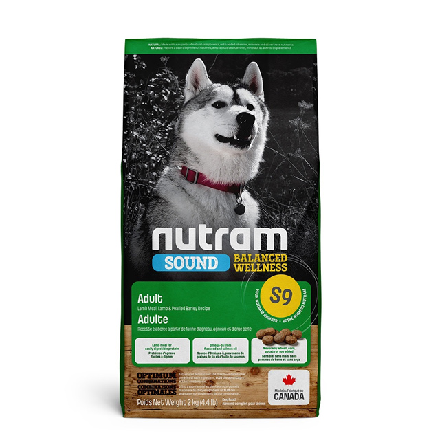 NUTRAM 紐頓 均衡健康系列S9 羊肉+南瓜成犬-2kg X 1包