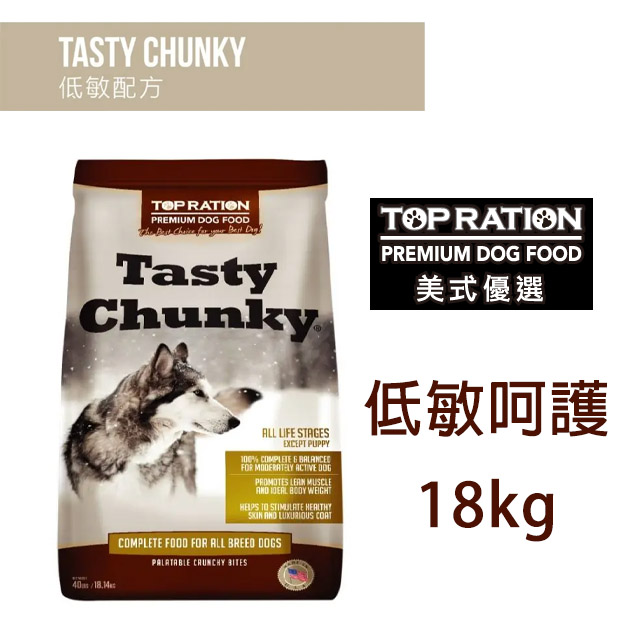 【美式優選 TopRation】全齡犬飼料 火雞+羊肉 低敏呵護 18kg