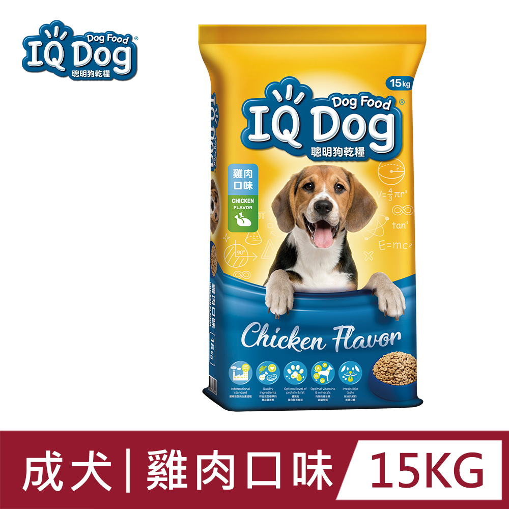 【IQ Dog】聰明乾狗糧 - 雞肉口味成犬配方 15kg