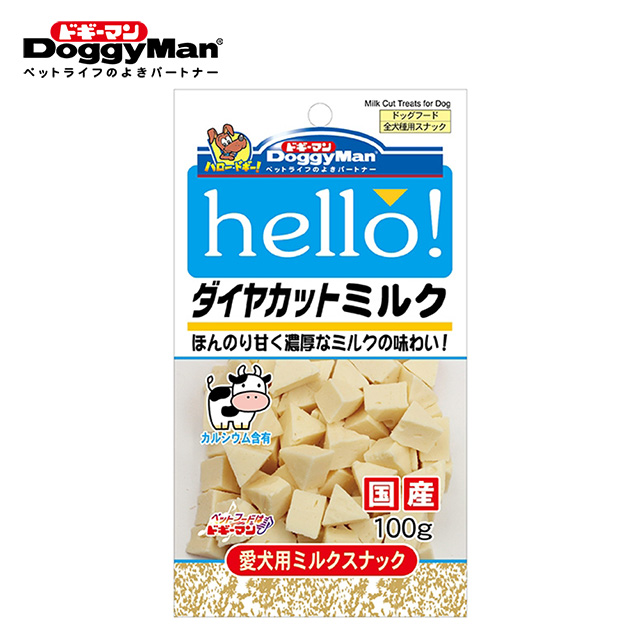Doggyman 犬用Hello角切乳香牛奶塊100g