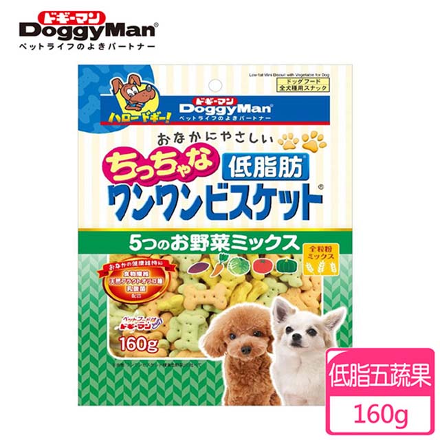 Doggyman 犬用低脂五蔬果消臭餅乾 160g