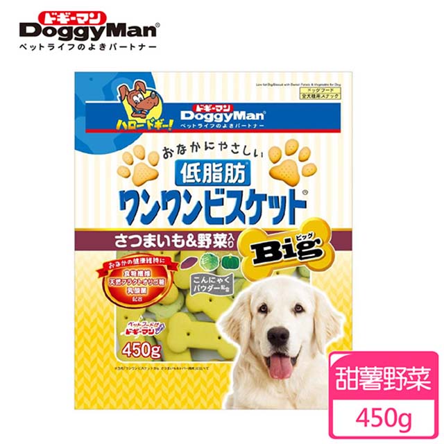 Doggyman 大型犬用低脂甜薯野菜消臭餅乾 450g