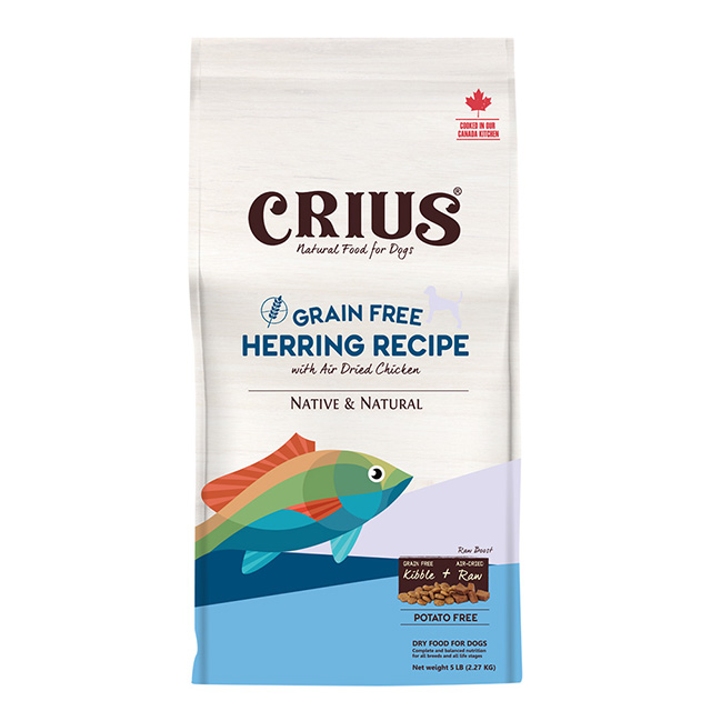 CRIUS 克瑞斯天然寵物飼料-無榖白鮭魚犬糧 15LB(6.8KG)/包