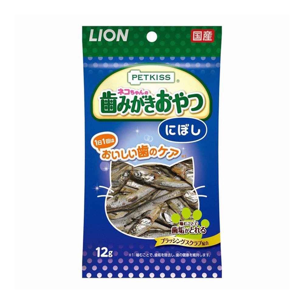 日本 Lion 親親潔牙護理貓零食 小魚乾 12g