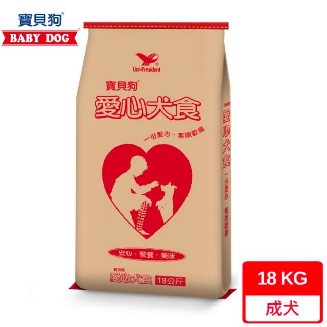 統一 寶貝狗愛心犬食18kg/袋