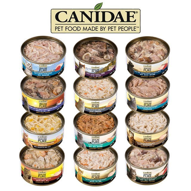24入組【CANIDAE 良善】無穀主食罐/貓罐/湯罐 70g 多種口味
