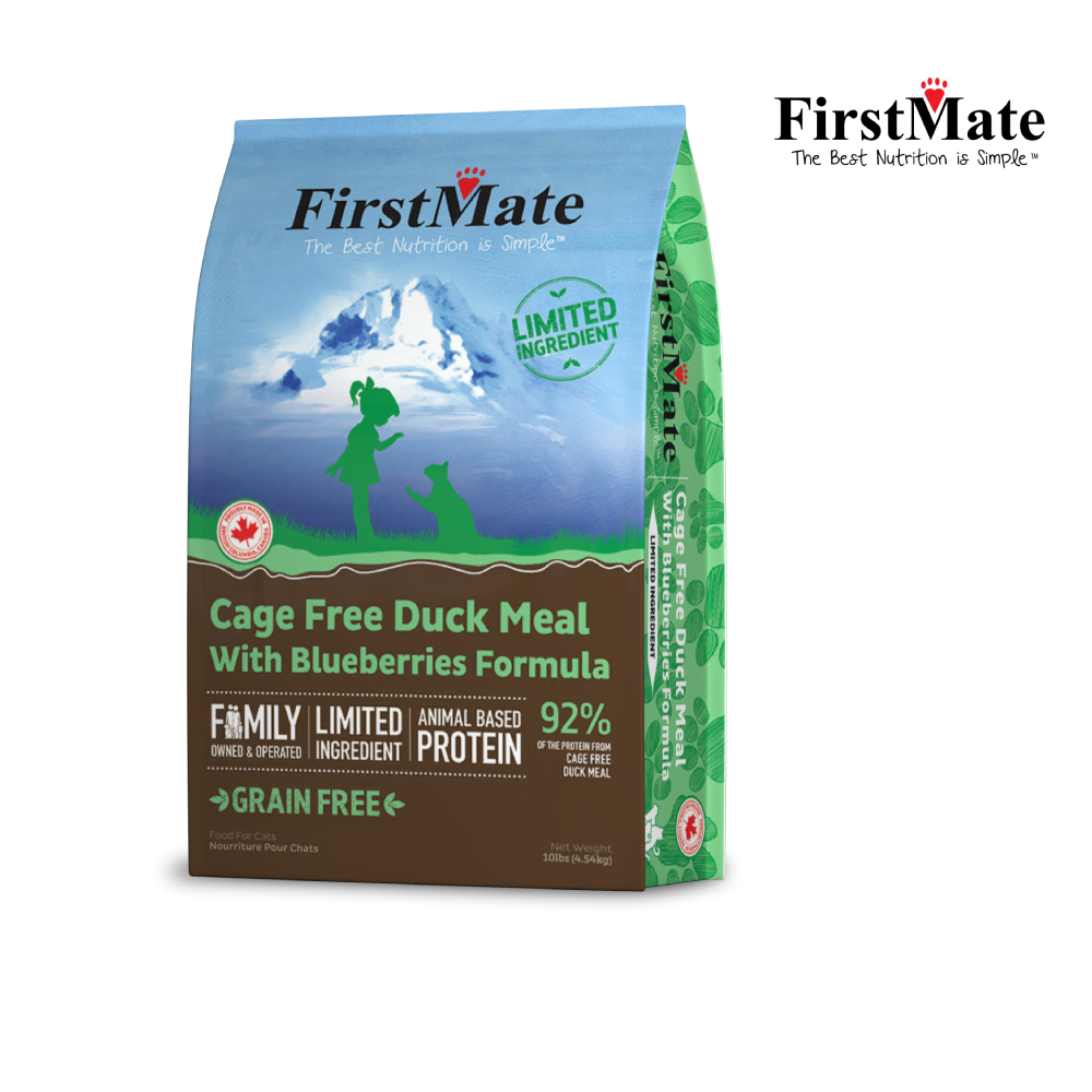 【FirstMate】第一饗宴 無穀低敏 鴨肉藍莓全貓配方4.54公斤
