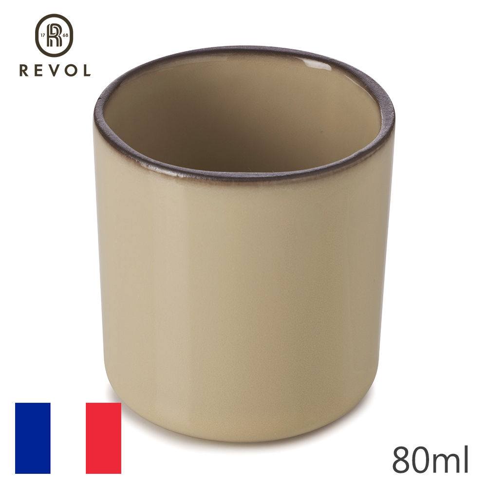 【REVOL】法國CRE濃縮咖啡杯-奶油黃-80ml