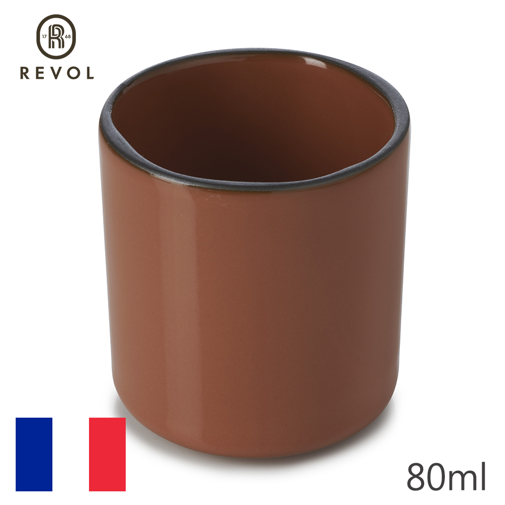 【REVOL】法國CRE濃縮咖啡杯-橘-80ml