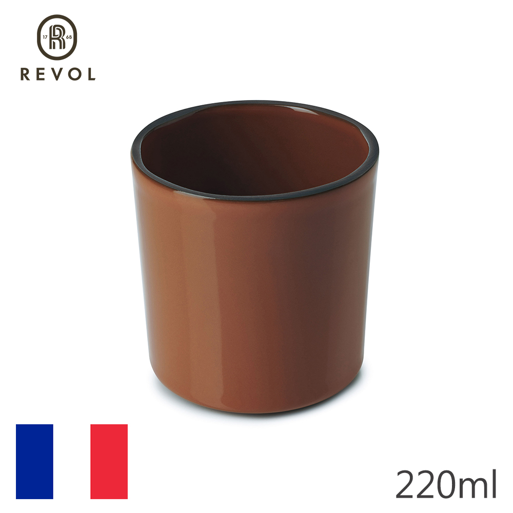 【REVOL】法國CRE咖啡杯-橘-220ml